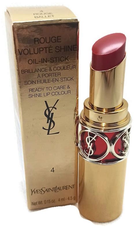 ysl 4 rouge ballet|YSL Rouge Ballet (04) Rouge Volupte Shine Oil.